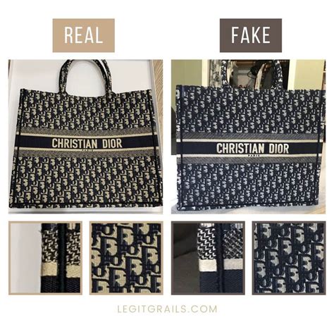 fake vs real dior book tote|dior book tote false.